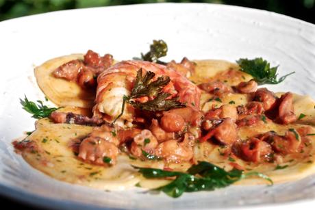 Corzetti con ragù di pesce DSC_1274