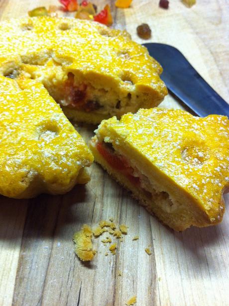 CROSTATA CON CREMA ALLA RICOTTA, CANDITI E UVA SULTANINA AL RHUM