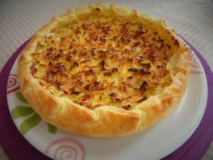 Torta salata Porri e Mandorle