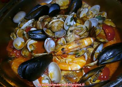 Trofie con frutti di mare e mazzancolle