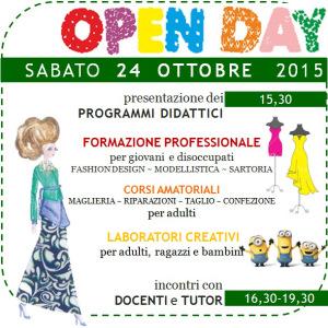 avviso OPEN DAY con corsi