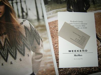 Event day:  Weekend Max Mara Fall/Winter 2015 Collection