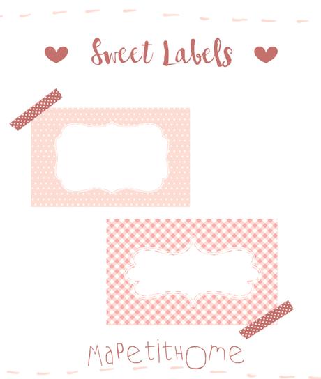 Sweet Labels { Free printable }