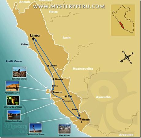 Mappa Paracas-Nazca