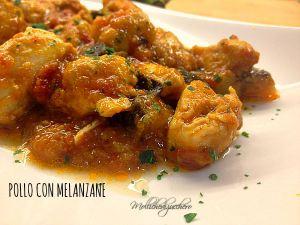 bocconcini di pollo con melanzane