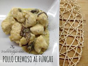 pollo cremoso con funghi