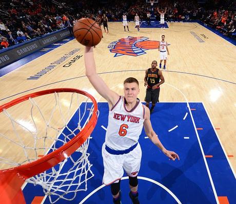 Kristaps Porzingis - © 2015 twitter.com/New York Knicks