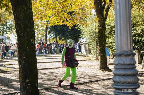 cosplayers a Lucca Comics, sulle mura 
