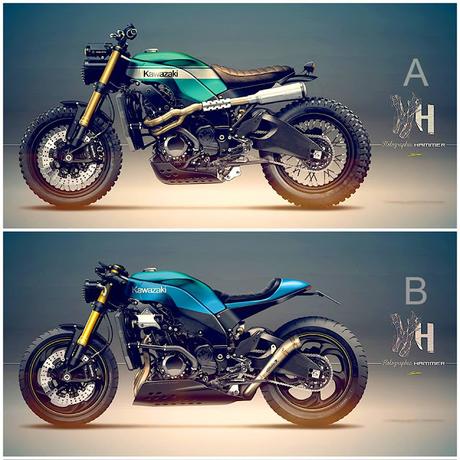 Cafè Racer Concepts - Kawasaki ZX-10R by Holographic Hammer