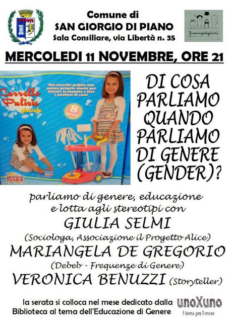 volantino educazione di genere