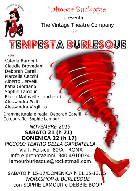 Tempesta Burlesque, omaggio a Manuela Tempesta