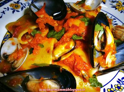 Paccheri di Gragnano con zucca e cozze