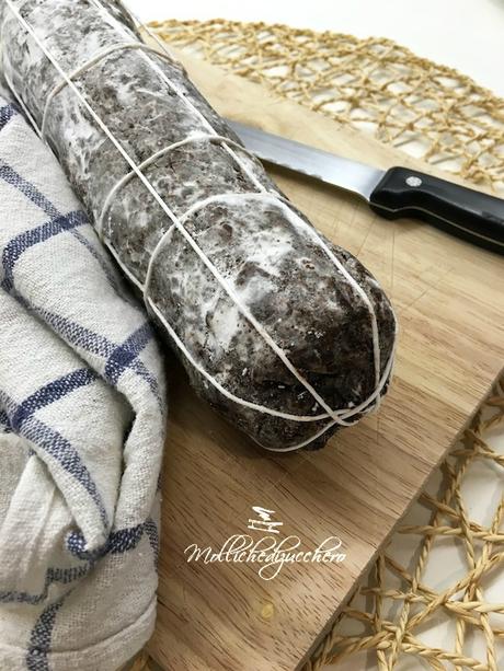 salame di cioccolato senza uova