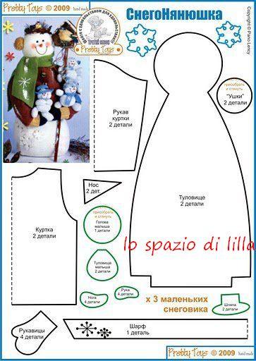 Ago & Filo: schemi per decorazioni natalizie / Needlecraft: Christmas sewing templates