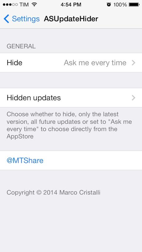 Tweak Cydia (iOS 9.x.x) – ASUpdateHider il tweak per eliminare gli aggiornamenti si aggiorna corregendo qualche problema [Aggiornato Vers. 1.4-1]