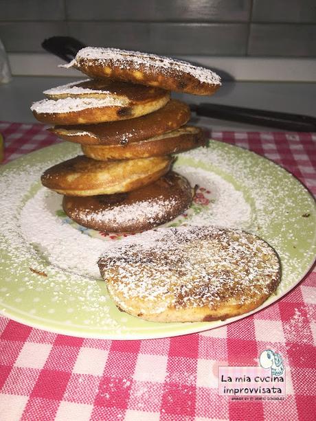 Pancake al cocco con cuore di nocciolata