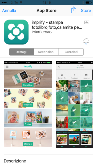 Imprify: un fotolibro a portata di App