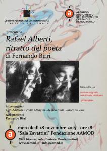 “Rafael Alberti, ritratto del poeta”, il film di Fernando Birri