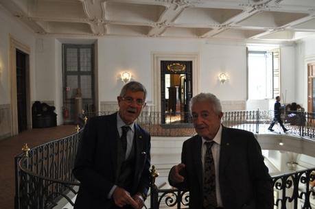 Bignami Socio Nazionale dei Lincei Giovanni Bignami a dx , Giancarlo Setti a sx