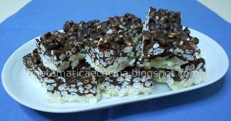 Barrette di Riso Soffiato al Cioccolato Bianco e al Latte (o Fondente) Barrette di Riso Soffiato al Cioccolato Bianco e al Latte (o Fondente)