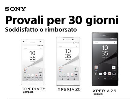 [News] Come provare uno smartphone della serie Sony Z5 per 30 giorni e poi decidere se tenerlo o no