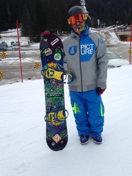 Sara ed Emiliano .. due sposini con gli snowboards