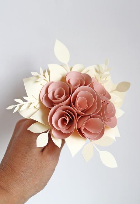 Paper flowers bouquet for The Friday Project