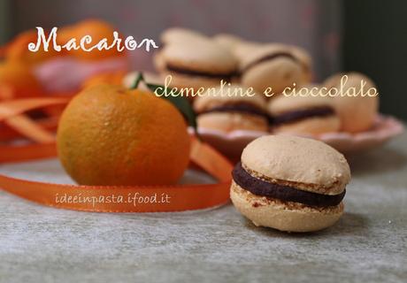 Macaron Clementine e Cioccolato