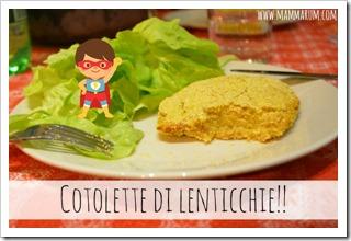 Cotolette di lenticchie Cotolette di lenticchie