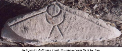 Archeologia. Tanit, la dea dei fenici, raffigurata nel Castello di Gerione, distrutto da Annibale.