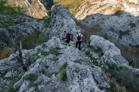 Val Rosandra - su e giù per i calcari con il mare all'orizzonte