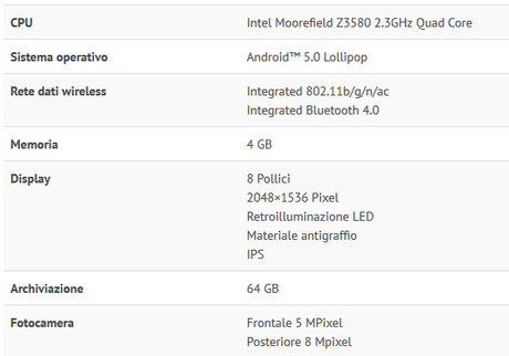 Manuale ASUS ZenPad S 8.0 Libretto istruzioni italiano Pdf Assistenza