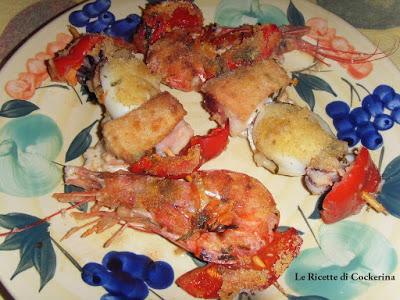 SPIEDINI DI MARE GRATINATI