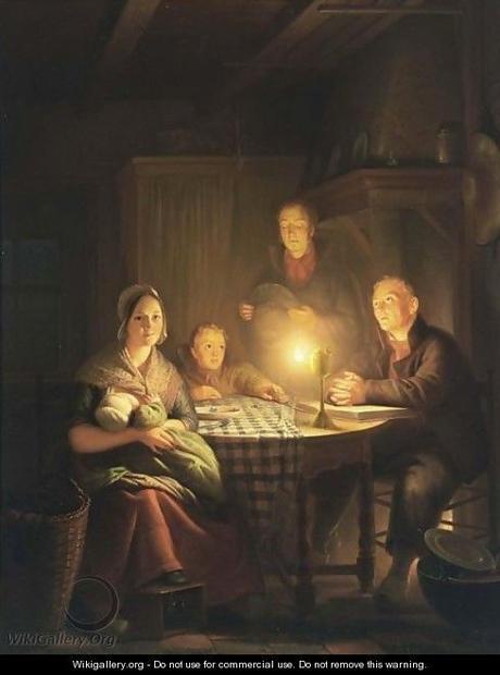 Petrus van Schendel's paintings and the atmosphere 'By Candlelight'.