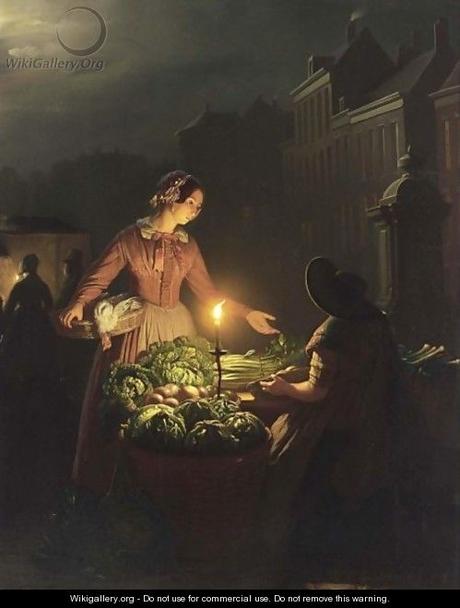 Petrus van Schendel's paintings and the atmosphere 'By Candlelight'.