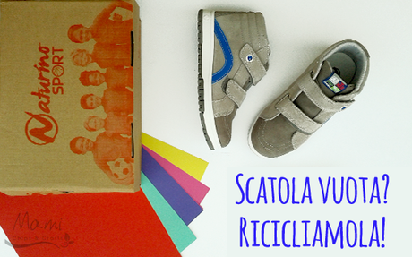 Riciclo creativo di una scatola da scarpe