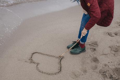un cuore nella sabbia 