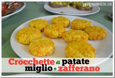 Crocchette di patate, miglio e zafferano