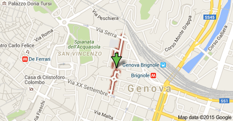 Map of Via Galata, Genova