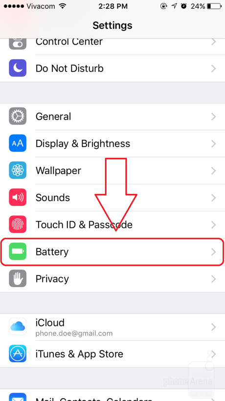 Come identificare le applicazioni che consumano più batteria e aumentare l’autonomia su iPhone, iPad o iPod (iOS 9) Step-1