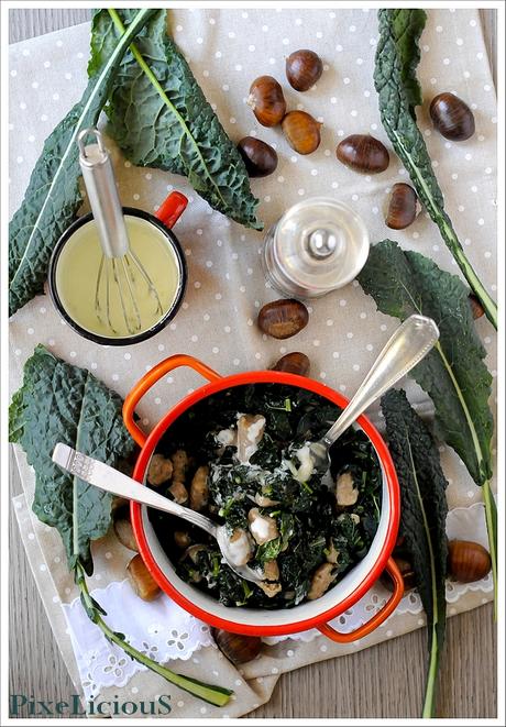 Gnocchi di Castagne con Cavolo Nero e Fonduta di Toma Piemontese