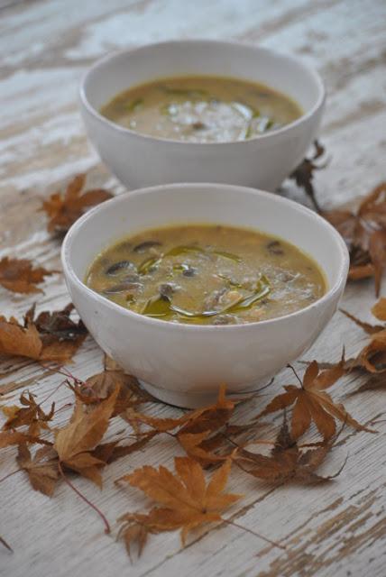 Zuppa di funghi per scaldarmi