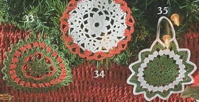 Decorazioni a uncinetto per Natale: Fiocchi di neve per decorare l'albero pag_4