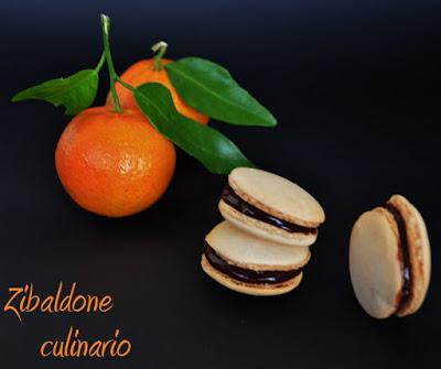 I miei primi Macarons: macaron clementina- cioccolato