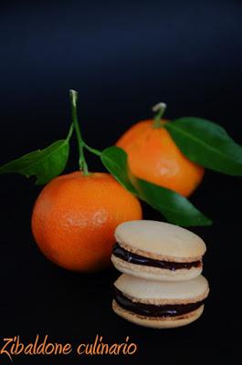 I miei primi Macarons: macaron clementina- cioccolato