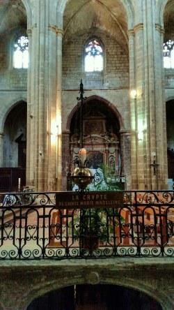 L'ingresso alla cripta nella quale sono accolte le spoglie mortali di Maria Maddalena
