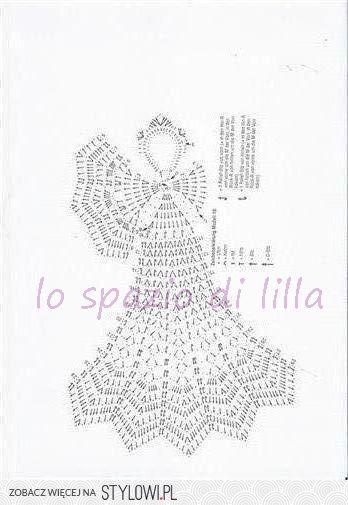 Collezione di angeli all'uncinetto con schemi / Crochet angels collection, free charts