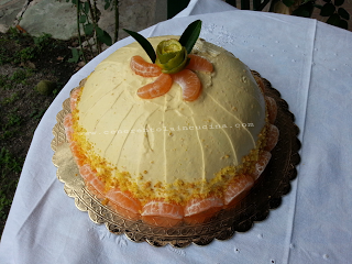 Torta delizia al mandarino.