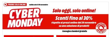 Cyber Monday 2015: le migliori offerte degli ecommerce Cyber Monday Mediaworld.it