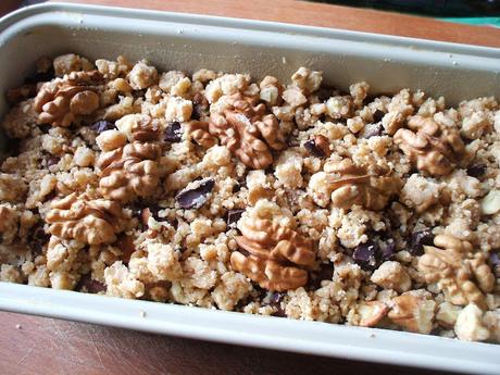 Plumcake bi-gusto alla zucca e cioccolato con copertura croccante